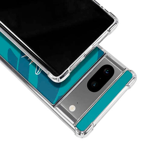 NFL Miami Dolphins Double Vision Google Pixel 7a Clear Case